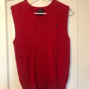 Polo Ralph Lauren Red Sweater Vest